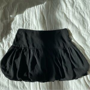 Beverly and Beck Black Bubble Mini Skirt - S